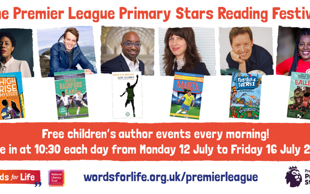 Stellar team of children’s authors to take part in the Premier League Primary Stars Reading Festival