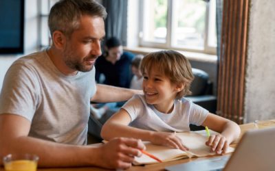 Children perform better at school if dads engage in their learning, study finds