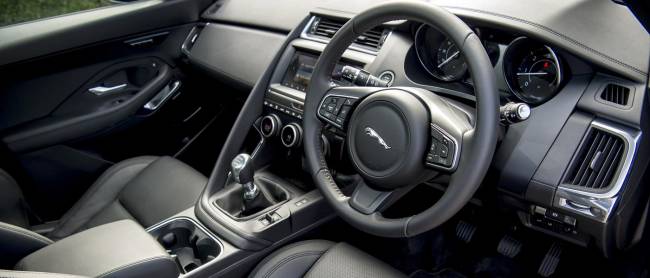 Jaguar E-Pace interior.
