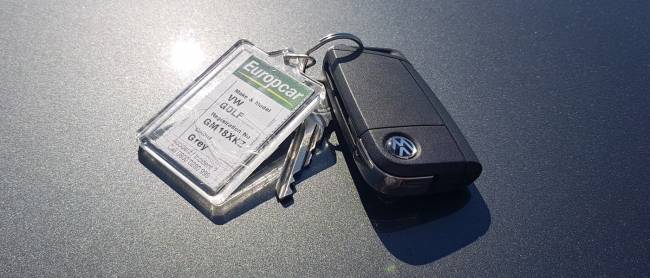 Volkswagen Golf keys from Europcar