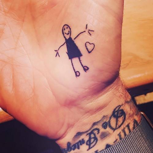 Becks shows off new tattoo | Image: Instagram: davidbeckham