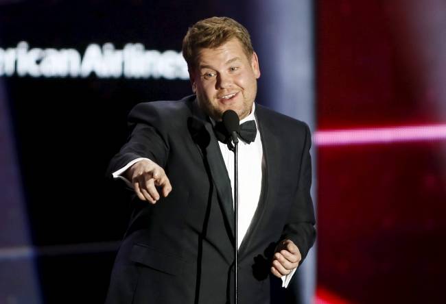 James Corden joined up with other celebs to form a 'dad band' | Image: Danny Moloshok for Reuters