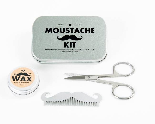 Moustache grooming, £20