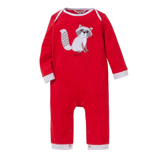 Red Racoon Romper