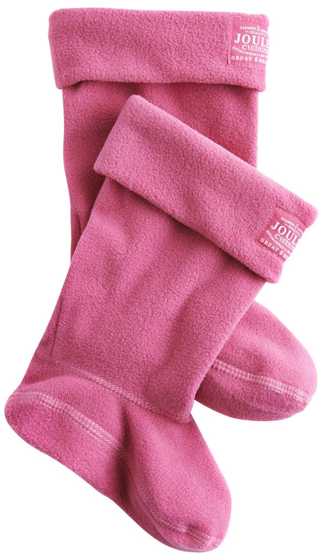 Fleece Welli Socks In Hot Pink