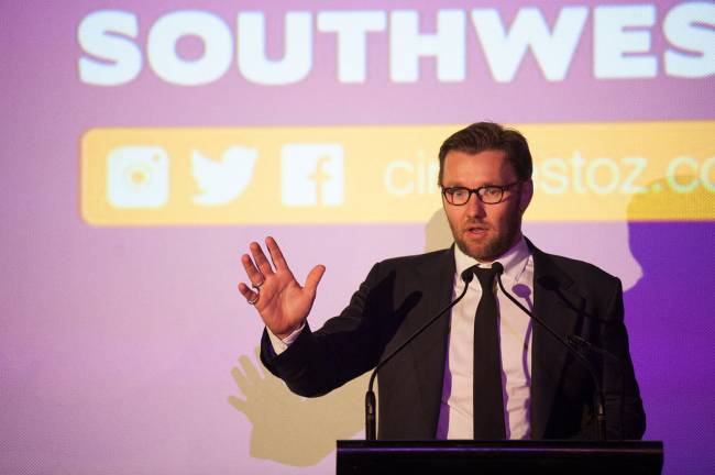 Actor, screenwriter, producer, South West Trains General Manager: no role is too big for Joel | Image: CinéfestOZ