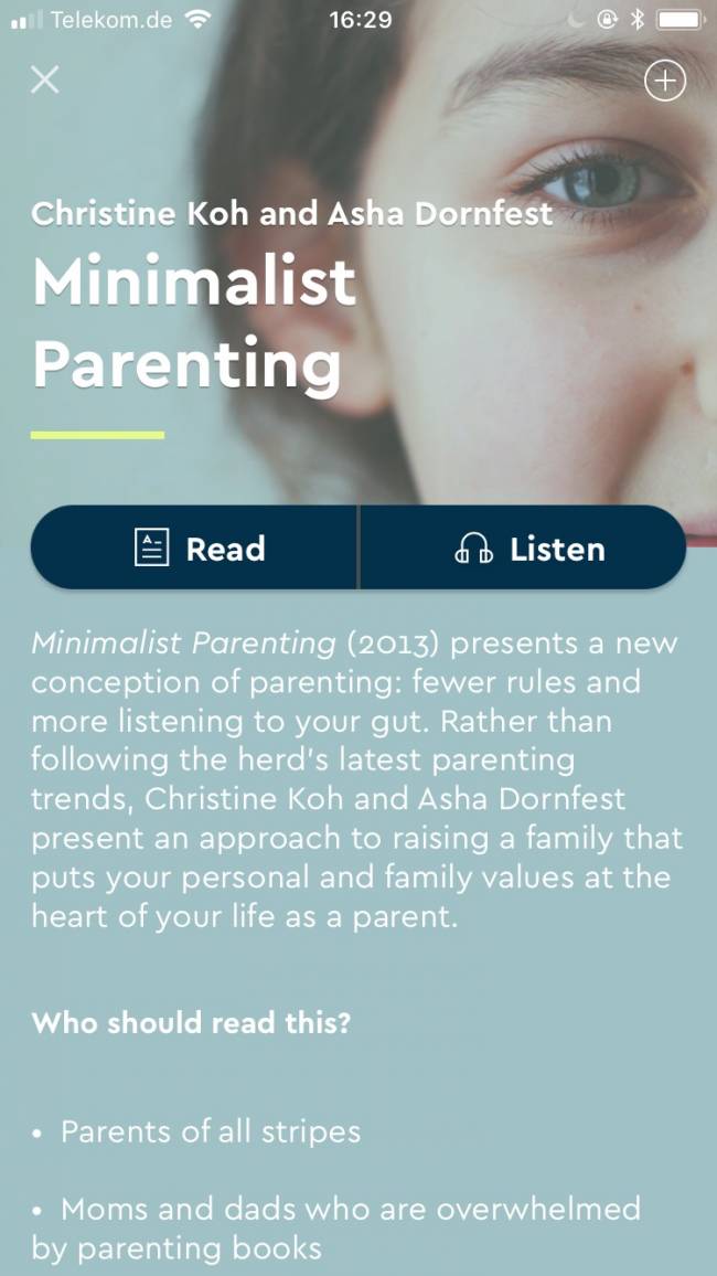 Minimalist Parenting.