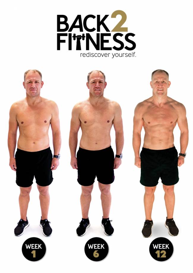 Neil changed his body shape with a 12-week fitness plan.