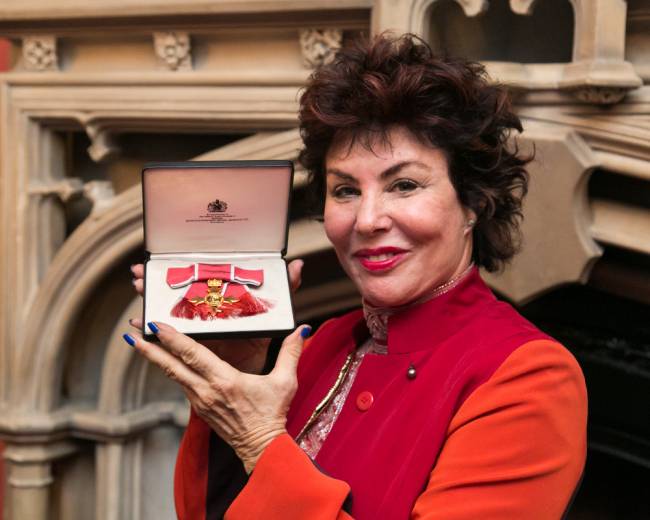 Ruby with her O.B.E., which she was awarded for her services to mental health.