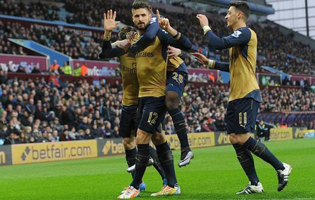 He shoots, he scores: Olivier Giroud has netted five goals in his last three outings, so Manchester City will have to keep an eye on him | Image: @Arsenal (Twitter)