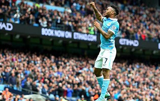 Maturing quickly: Raheem Sterling netted a hat-trick against Newcastle last weekend and has found his groove since signing from Liverpool | Image: @MCFC on Twitter