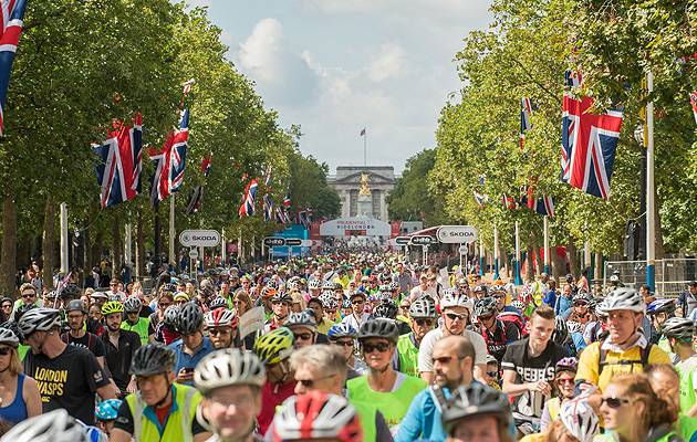 Peddle power: Tens of thousands of RideLondon revellers enjoy the 2014 FreeCycle event | Image: Prudential RideLondon