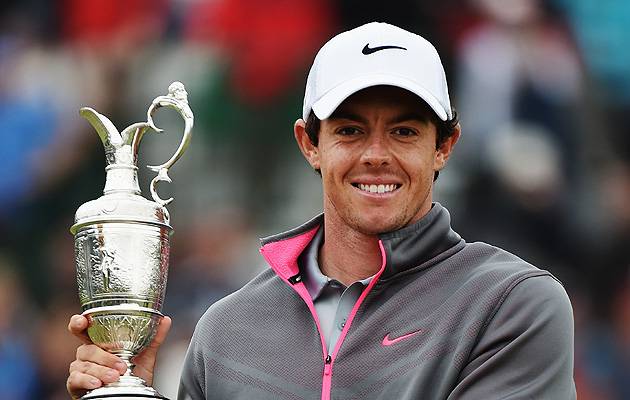 Kicking himself: Defending Open champion Rory McIlroy will miss the action at St Andrews after injuring himself while playing five-a-side football | Image: R&A / Getty Images